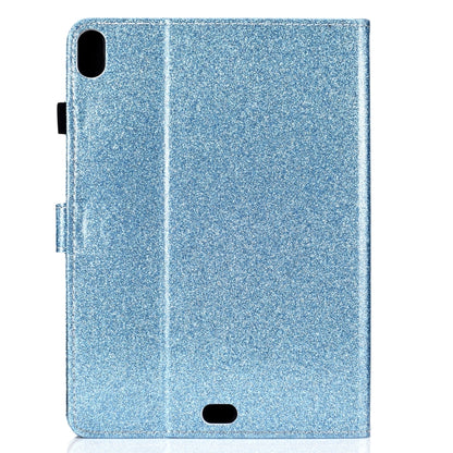 For iPad Pro 11 (2018) Varnish Glitter Powder Horizontal Flip Leather Case with Holder & Card Slot(Blue) - iPad Pro 11 (2018) Cases by buy2fix | Online Shopping UK | buy2fix