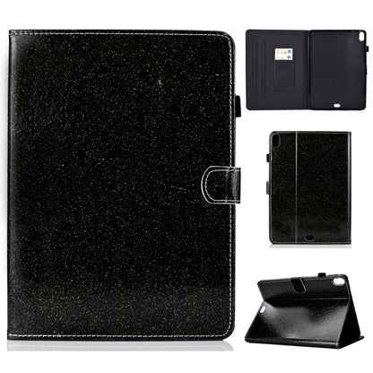 For iPad Pro 11 (2018) Varnish Glitter Powder Horizontal Flip Leather Case with Holder & Card Slot(Black) - iPad Pro 11 (2018) Cases by buy2fix | Online Shopping UK | buy2fix
