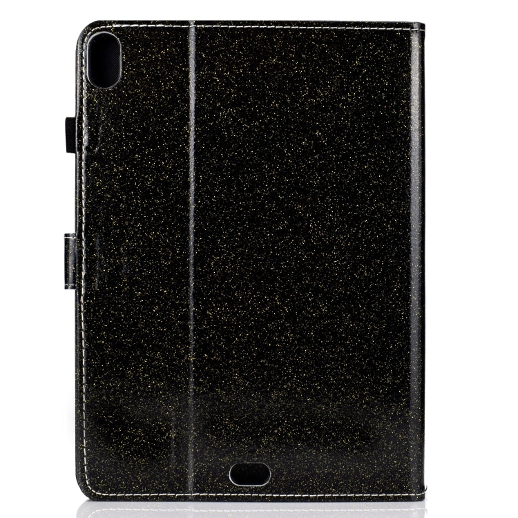For iPad Pro 11 (2018) Varnish Glitter Powder Horizontal Flip Leather Case with Holder & Card Slot(Black) - iPad Pro 11 (2018) Cases by buy2fix | Online Shopping UK | buy2fix