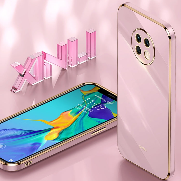 For Honor X20 XINLI Straight Edge 6D Electroplate TPU Phone Case(Black) - Honor Cases by XINLI | Online Shopping UK | buy2fix