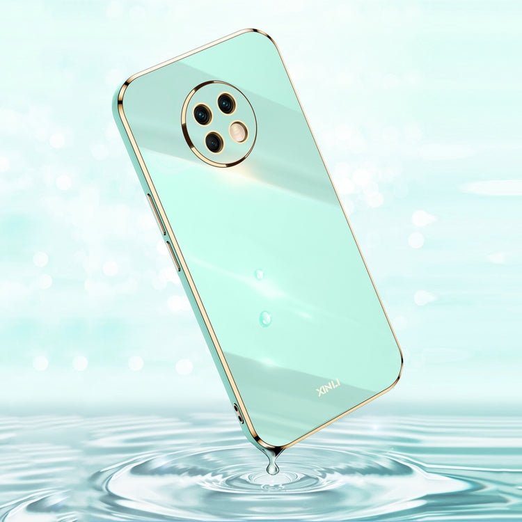 For Honor X20 XINLI Straight Edge 6D Electroplate TPU Phone Case(Black) - Honor Cases by XINLI | Online Shopping UK | buy2fix