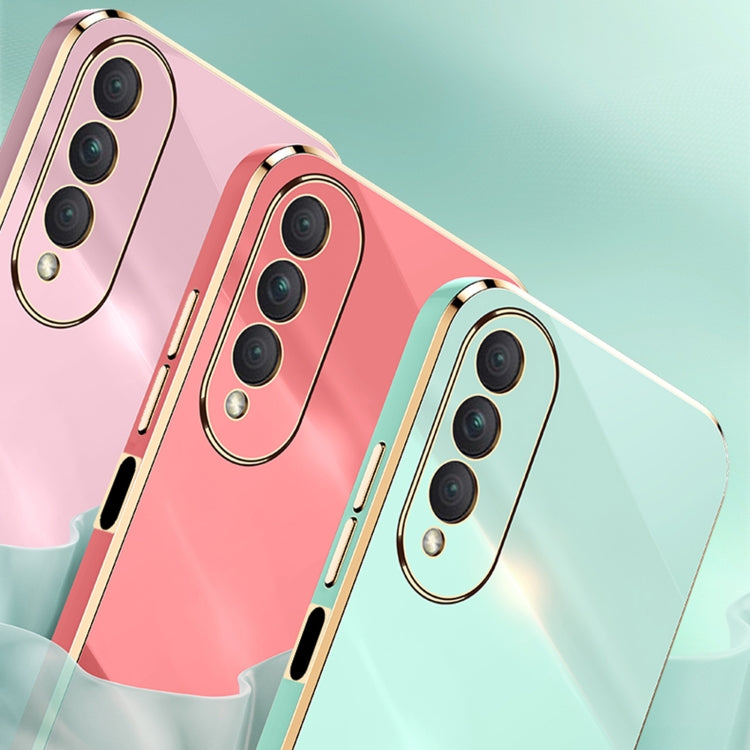 For Honor X20 SE XINLI Straight Edge 6D Electroplate TPU Phone Case(Black) - Honor Cases by XINLI | Online Shopping UK | buy2fix