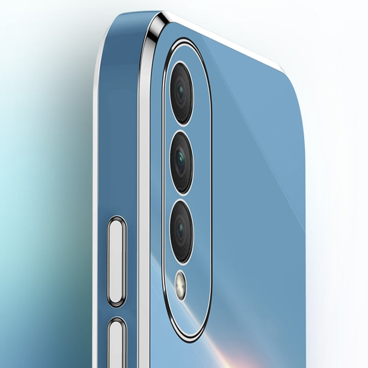 For Honor X20 SE XINLI Straight Edge 6D Electroplate TPU Phone Case(Black) - Honor Cases by XINLI | Online Shopping UK | buy2fix