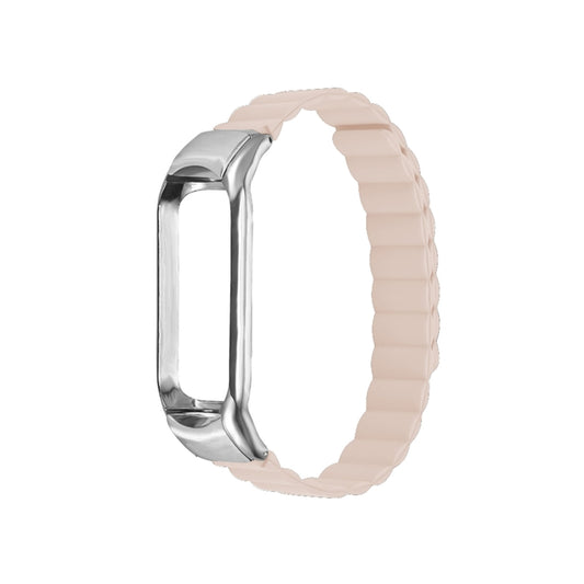 For Xiaomi Mi Band 4 / 3 Silicone Magnetic Watch Band(Pink) by buy2fix