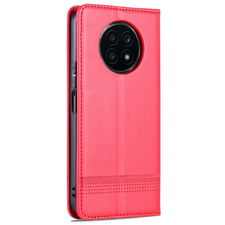 For Honor X20 AZNS Magnetic Calf Texture Horizontal Flip Leather Case with Card Slots & Holder & Wallet(Red) - Honor Cases by AZNS | Online Shopping UK | buy2fix