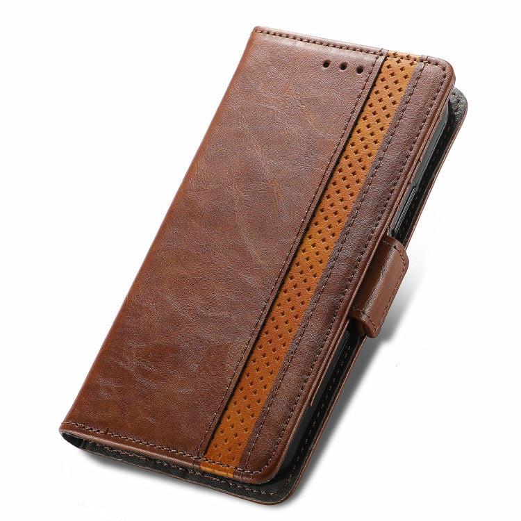 For OPPO Realme GT Master CaseNeo Business Splicing Dual Magnetic Buckle Horizontal Flip PU Leather Case with Holder & Card Slots & Wallet(Brown) - Realme Cases by buy2fix | Online Shopping UK | buy2fix