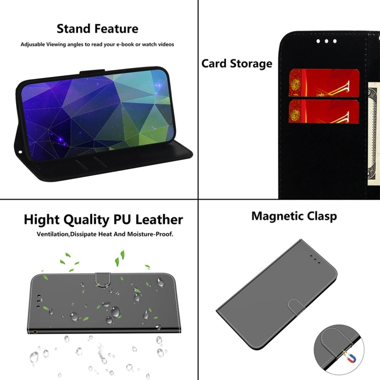 For Motorola Moto G7 / G7 Plus Imitated Mirror Surface Horizontal Flip Leather Case with Holder & Card Slots & Wallet & Lanyard(Black) - Motorola Cases by buy2fix | Online Shopping UK | buy2fix