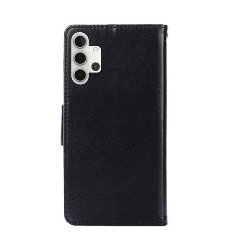 For Samsung Galaxy A32 5G Crystal Texture Horizontal Flip Leather Case with Holder & Card Slots & Wallet(Black) by buy2fix