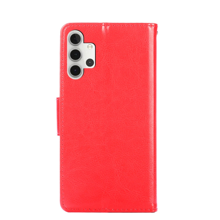 For Samsung Galaxy A32 5G Crystal Texture Horizontal Flip Leather Case with Holder & Card Slots & Wallet(Red) by buy2fix