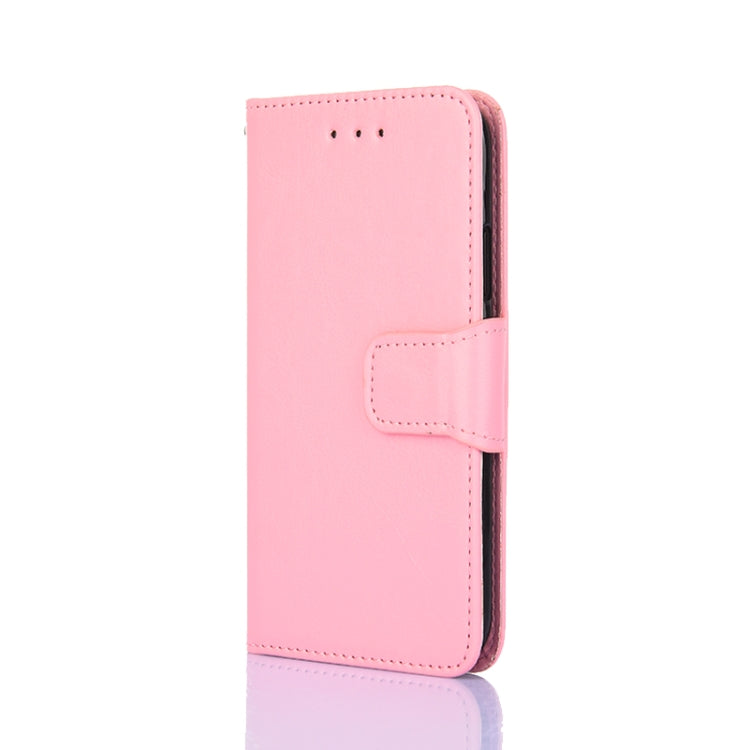 For Samsung Galaxy F12 / M12 Crystal Texture Horizontal Flip Leather Case with Holder & Card Slots & Wallet(Pink) by buy2fix