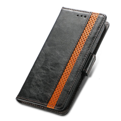 For Huawei P50 Pro CaseNeo Business Splicing Dual Magnetic Buckle Horizontal Flip PU Leather Case with Holder & Card Slots & Wallet(Black) - Huawei Cases by buy2fix | Online Shopping UK | buy2fix