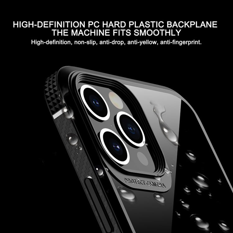 For iPhone 11 Pro Max MG Series Carbon Fiber TPU + Clear PC Four-corner Airbag Shockproof Case (White) - iPhone 11 Pro Max Cases by buy2fix | Online Shopping UK | buy2fix