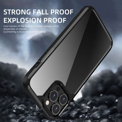 For iPhone 13 Pro Max iPAKY Royal Armor Shockproof TPU + Clear PC Protective Case (Black) by buy2fix