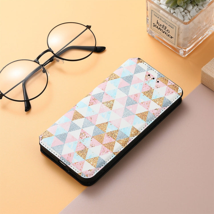 For Blackview A100 Colorful Magnetic Horizontal Flip PU Leather Case with Holder & Card Slot & Wallet(Rhombus) - More Brand by buy2fix | Online Shopping UK | buy2fix