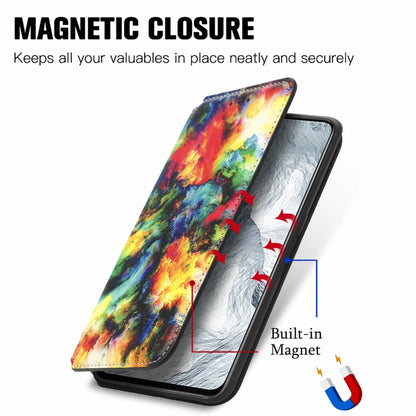 For OPPO Realme GT Master Colorful Magnetic Horizontal Flip PU Leather Case with Holder & Card Slot & Wallet(Colorful Cloud) - Realme Cases by buy2fix | Online Shopping UK | buy2fix