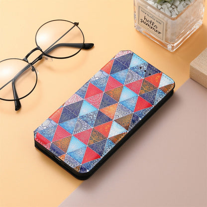 For Xiaomi Redmi Note 10 Pro Colorful Magnetic Horizontal Flip PU Leather Case with Holder & Card Slot & Wallet(Rhombus Mandala) - Xiaomi Cases by buy2fix | Online Shopping UK | buy2fix