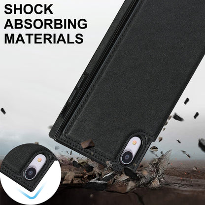 For iPhone XR Cross-body Square Double Buckle Flip Card Bag TPU+PU Case with Card Slots & Wallet & Photo & Strap(Black) - More iPhone Cases by buy2fix | Online Shopping UK | buy2fix