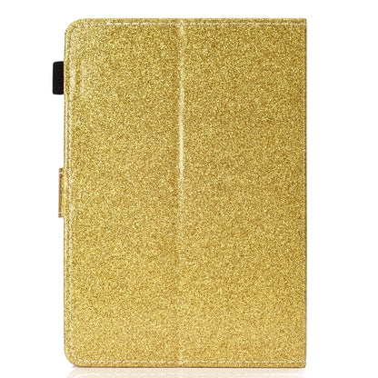 For 7 inch Tablet Varnish Glitter Powder Horizontal Flip Leather Case with Holder & Card Slot(Gold) - 7 inch by buy2fix | Online Shopping UK | buy2fix
