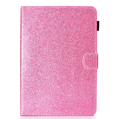 For 8 inch Tablet Varnish Glitter Powder Horizontal Flip Leather Case with Holder & Card Slot(Pink) - 8 inch by buy2fix | Online Shopping UK | buy2fix