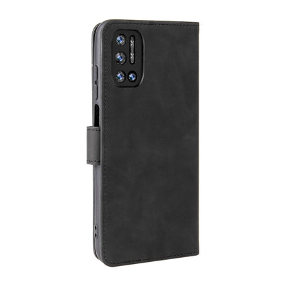 For Doogee N40 Pro Solid Color Skin Feel Magnetic Buckle Horizontal Flip PU Leather Case with Holder & Card Slots & Wallet(Black) - More Brand by buy2fix | Online Shopping UK | buy2fix