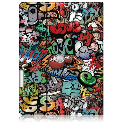 For iPad mini 2024 / mini 6 Painted Pattern Voltage Horizontal Flip PU Leather Tablet Case with Rotating Holder & Pen Slot & Sleep / Wake-up Function(Graffiti) - iPad mini 6 Cases by buy2fix | Online Shopping UK | buy2fix