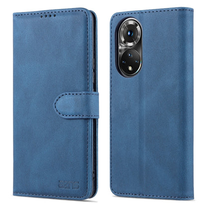 For Honor 50 AZNS Dream II Skin Feel PU+TPU Horizontal Flip Leather Case with Holder & Card Slots & Wallet(Blue) - Honor Cases by AZNS | Online Shopping UK | buy2fix