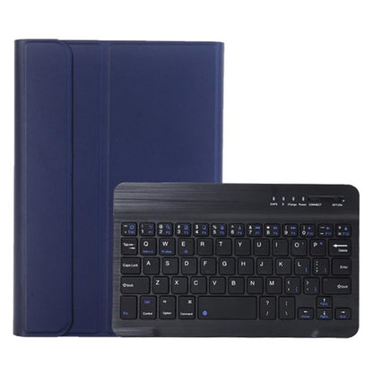 A06B Ultra-thin Detachable Bluetooth Keyboard Leather Case with Pen Slot & Holder for iPad mini 6 / mini 7(Dark Blue) by buy2fix