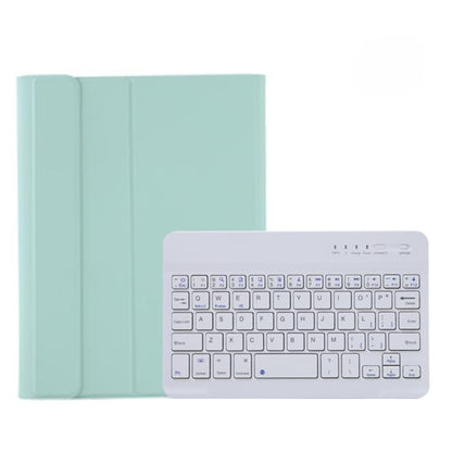 A06B Ultra-thin Detachable Bluetooth Keyboard Leather Case with Pen Slot & Holder for iPad mini 6 / mini 7(Light Green) by buy2fix