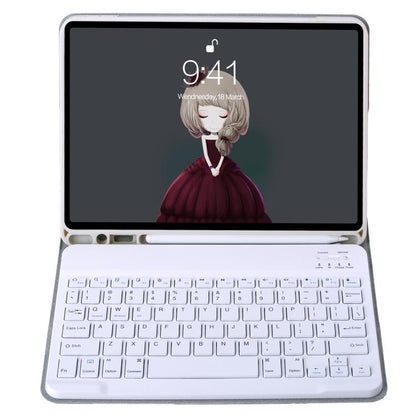 A06B Ultra-thin Detachable Bluetooth Keyboard Leather Case with Pen Slot & Holder for iPad mini 6 / mini 7(Grey) - For iPad mini by buy2fix | Online Shopping UK | buy2fix