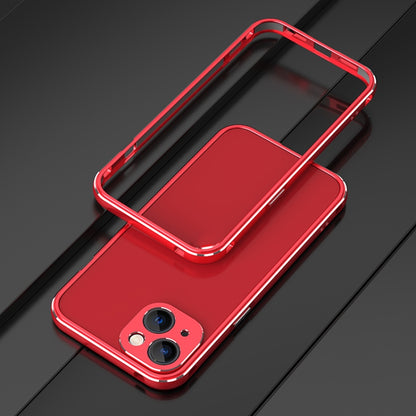 For iPhone 13 Aurora Series Lens Protector + Metal Frame Protective Case(Red) - iPhone 13 Cases by buy2fix | Online Shopping UK | buy2fix
