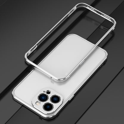 For iPhone 13 Pro Max Aurora Series Lens Protector + Metal Frame Protective Case (Silver) - iPhone 13 Pro Max Cases by buy2fix | Online Shopping UK | buy2fix