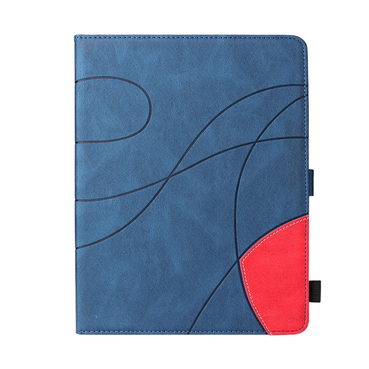 Dual-color Splicing Horizontal Flip PU Leather Case with Holder & Card Slots & Sleep / Wake-up Function For iPad 2 / 3 / 4(Blue) - iPad 4 & 3 & 2 Cases by buy2fix | Online Shopping UK | buy2fix