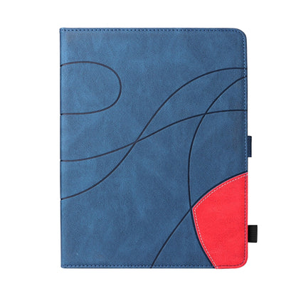 Dual-color Splicing Horizontal Flip PU Leather Case with Holder & Card Slots & Sleep / Wake-up Function For iPad 2 / 3 / 4(Blue) - iPad 4 & 3 & 2 Cases by buy2fix | Online Shopping UK | buy2fix