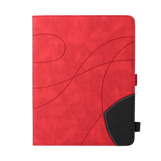 Dual-color Splicing Horizontal Flip PU Leather Case with Holder & Card Slots & Sleep / Wake-up Function For iPad 2 / 3 / 4(Red) - iPad 4 & 3 & 2 Cases by buy2fix | Online Shopping UK | buy2fix