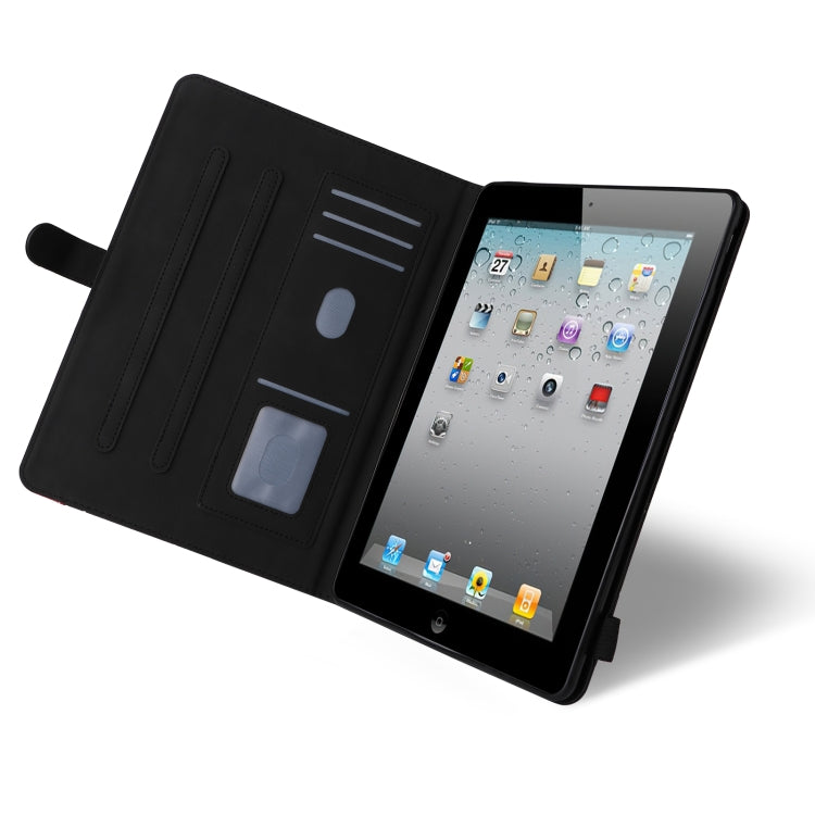 Dual-color Splicing Horizontal Flip PU Leather Case with Holder & Card Slots & Sleep / Wake-up Function For iPad 2 / 3 / 4(Black) - iPad 4 & 3 & 2 Cases by buy2fix | Online Shopping UK | buy2fix