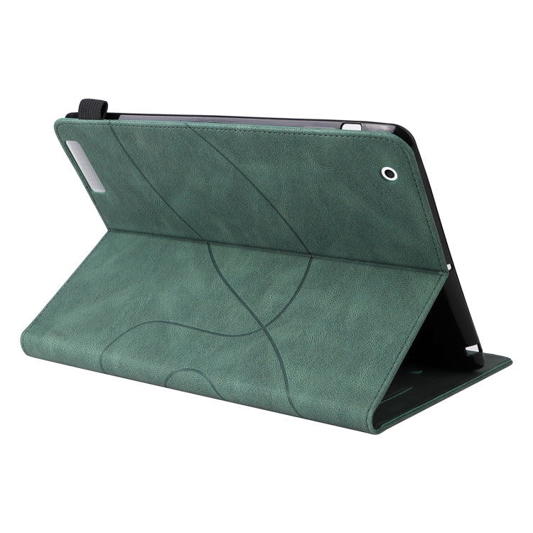 Dual-color Splicing Horizontal Flip PU Leather Case with Holder & Card Slots & Sleep / Wake-up Function For iPad 2 / 3 / 4(Green) - iPad 4 & 3 & 2 Cases by buy2fix | Online Shopping UK | buy2fix