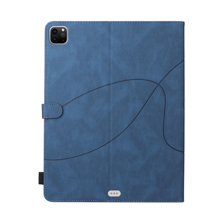 Dual-color Splicing Horizontal Flip PU Leather Case with Holder & Card Slots & Sleep / Wake-up Function For iPad Pro 11 (2021/2020/2018) / Air (2020)(Blue) - iPad Pro 11 (2018) Cases by buy2fix | Online Shopping UK | buy2fix