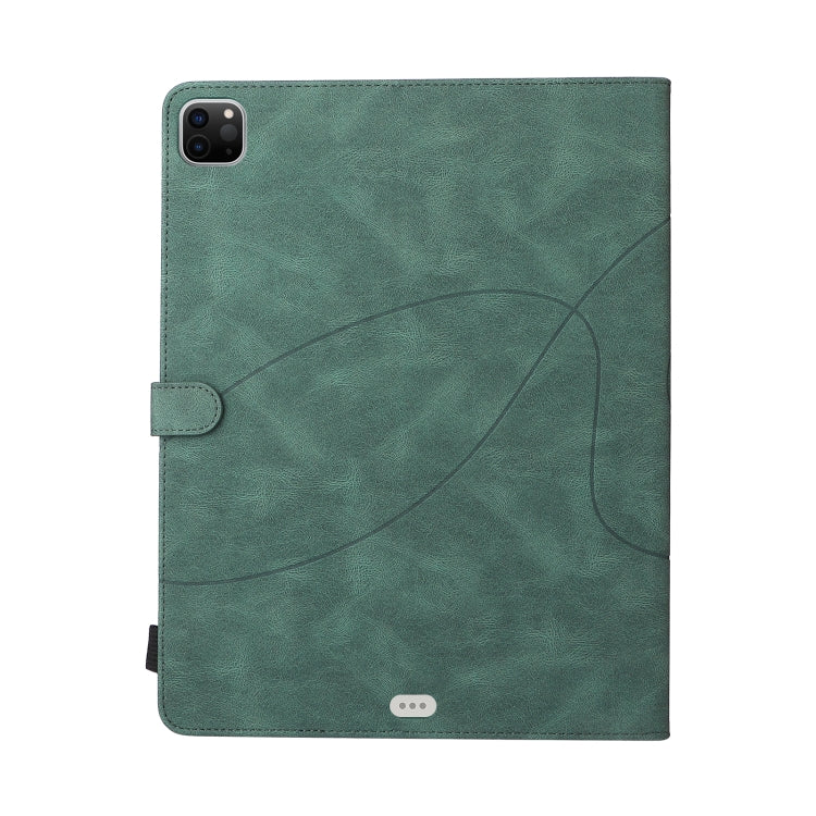 Dual-color Splicing Horizontal Flip PU Leather Case with Holder & Card Slots & Sleep / Wake-up Function For iPad Pro 11 (2021/2020/2018) / Air (2020)(Green) - iPad Pro 11 (2018) Cases by buy2fix | Online Shopping UK | buy2fix