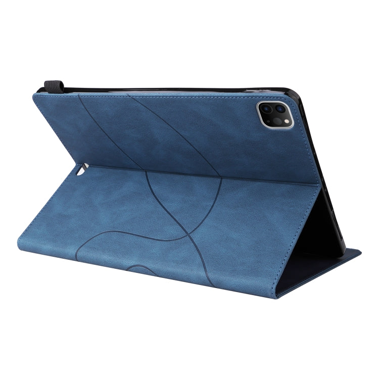 Dual-color Splicing Horizontal Flip PU Leather Case with Holder & Card Slots For iPad Pro 12.9 (2020/2021/2018)(Blue) - iPad Pro 12.9 (2018) Cases by buy2fix | Online Shopping UK | buy2fix