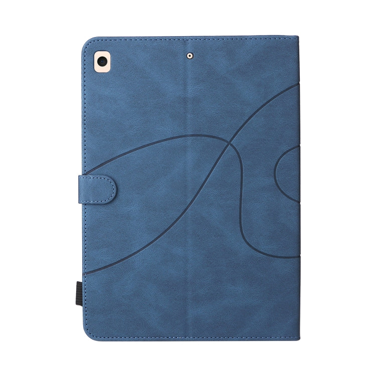 Dual-color Splicing Horizontal Flip PU Leather Case with Holder & Card Slots & Sleep / Wake-up Function For iPad 9.7 (2018/2017)(Blue) - iPad 9.7 (2018) & (2017) Cases by buy2fix | Online Shopping UK | buy2fix