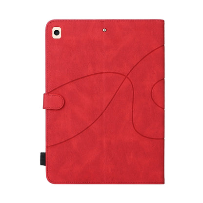 Dual-color Splicing Horizontal Flip PU Leather Case with Holder & Card Slots & Sleep / Wake-up Function For iPad 9.7 (2018/2017)(Red) - iPad 9.7 (2018) & (2017) Cases by buy2fix | Online Shopping UK | buy2fix