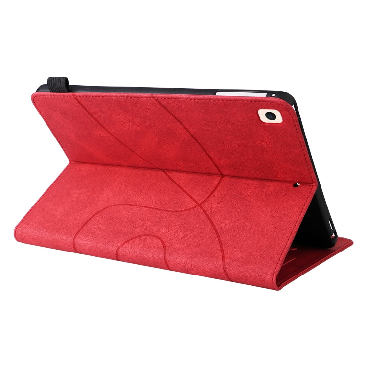 Dual-color Splicing Horizontal Flip PU Leather Case with Holder & Card Slots & Sleep / Wake-up Function For iPad 9.7 (2018/2017)(Red) - iPad 9.7 (2018) & (2017) Cases by buy2fix | Online Shopping UK | buy2fix