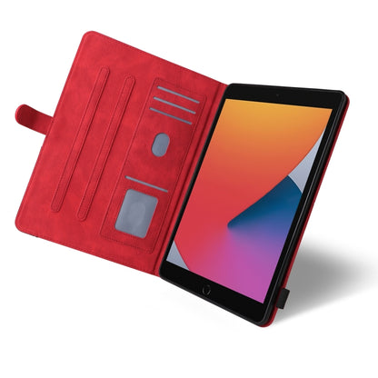 Dual-color Splicing Horizontal Flip PU Leather Case with Holder & Card Slots & Sleep / Wake-up Function For iPad 9.7 (2018/2017)(Red) - iPad 9.7 (2018) & (2017) Cases by buy2fix | Online Shopping UK | buy2fix