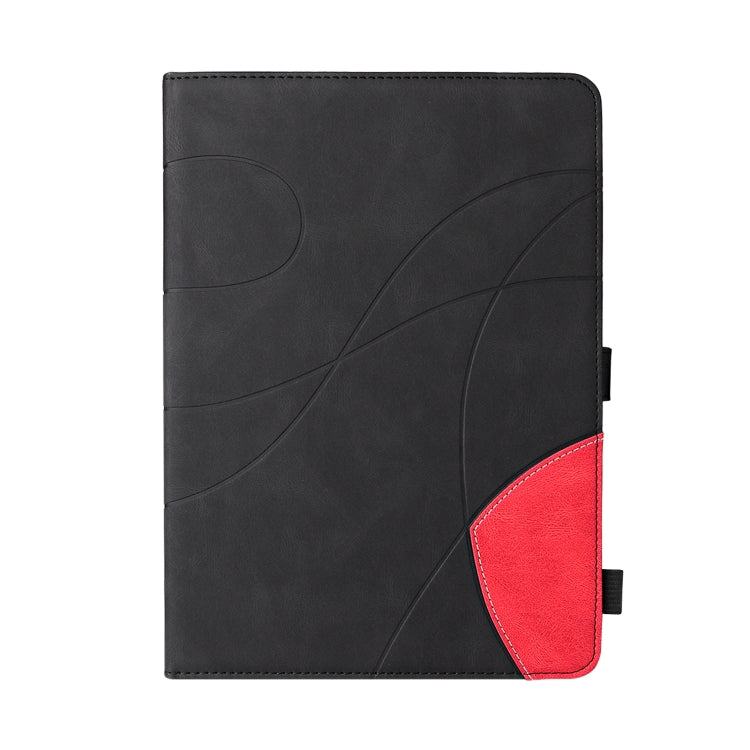 Dual-color Splicing Horizontal Flip PU Leather Case with Holder & Card Slots & Sleep / Wake-up Function For iPad 9.7 (2018/2017)(Black) - iPad 9.7 (2018) & (2017) Cases by buy2fix | Online Shopping UK | buy2fix