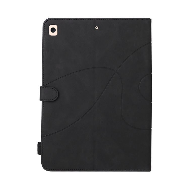 Dual-color Splicing Horizontal Flip PU Leather Case with Holder & Card Slots & Sleep / Wake-up Function For iPad 9.7 (2018/2017)(Black) - iPad 9.7 (2018) & (2017) Cases by buy2fix | Online Shopping UK | buy2fix