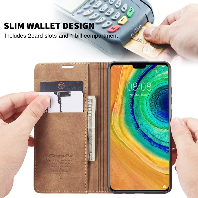 For Huawei Mate 30 4G / 5G CaseMe-013 Multifunctional Horizontal Flip Leather Case with Card Slot & Holder & Wallet(Brown) - Huawei Cases by CaseMe | Online Shopping UK | buy2fix