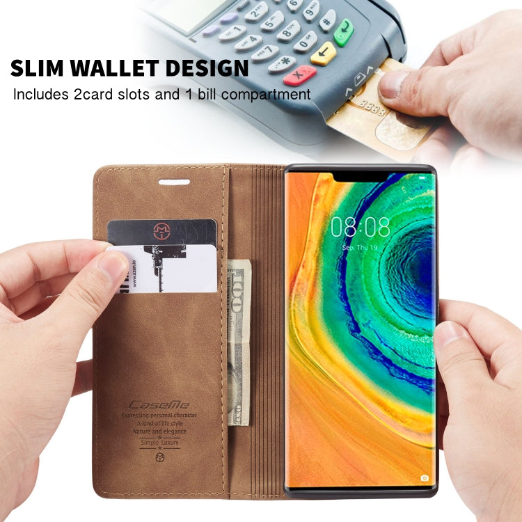 For Huawei Mate 30 Pro 4G / 5G CaseMe-013 Multifunctional Horizontal Flip Leather Case with Card Slot & Holder & Wallet(Brown) - Huawei Cases by CaseMe | Online Shopping UK | buy2fix