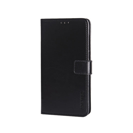 For U-MAGIC 30e idewei Crazy Horse Texture Horizontal Flip Leather Case with Holder & Card Slots & Wallet(Black) - More Brand by idewei | Online Shopping UK | buy2fix