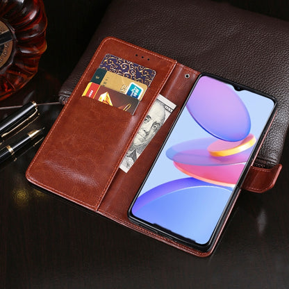 For U-MAGIC 30e idewei Crazy Horse Texture Horizontal Flip Leather Case with Holder & Card Slots & Wallet(Black) - More Brand by idewei | Online Shopping UK | buy2fix