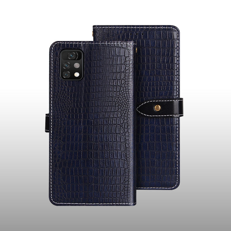 For UMIDIGI A11 Pro Max idewei Crocodile Texture Horizontal Flip Leather Case with Holder & Card Slots & Wallet(Dark Blue) - More Brand by idewei | Online Shopping UK | buy2fix